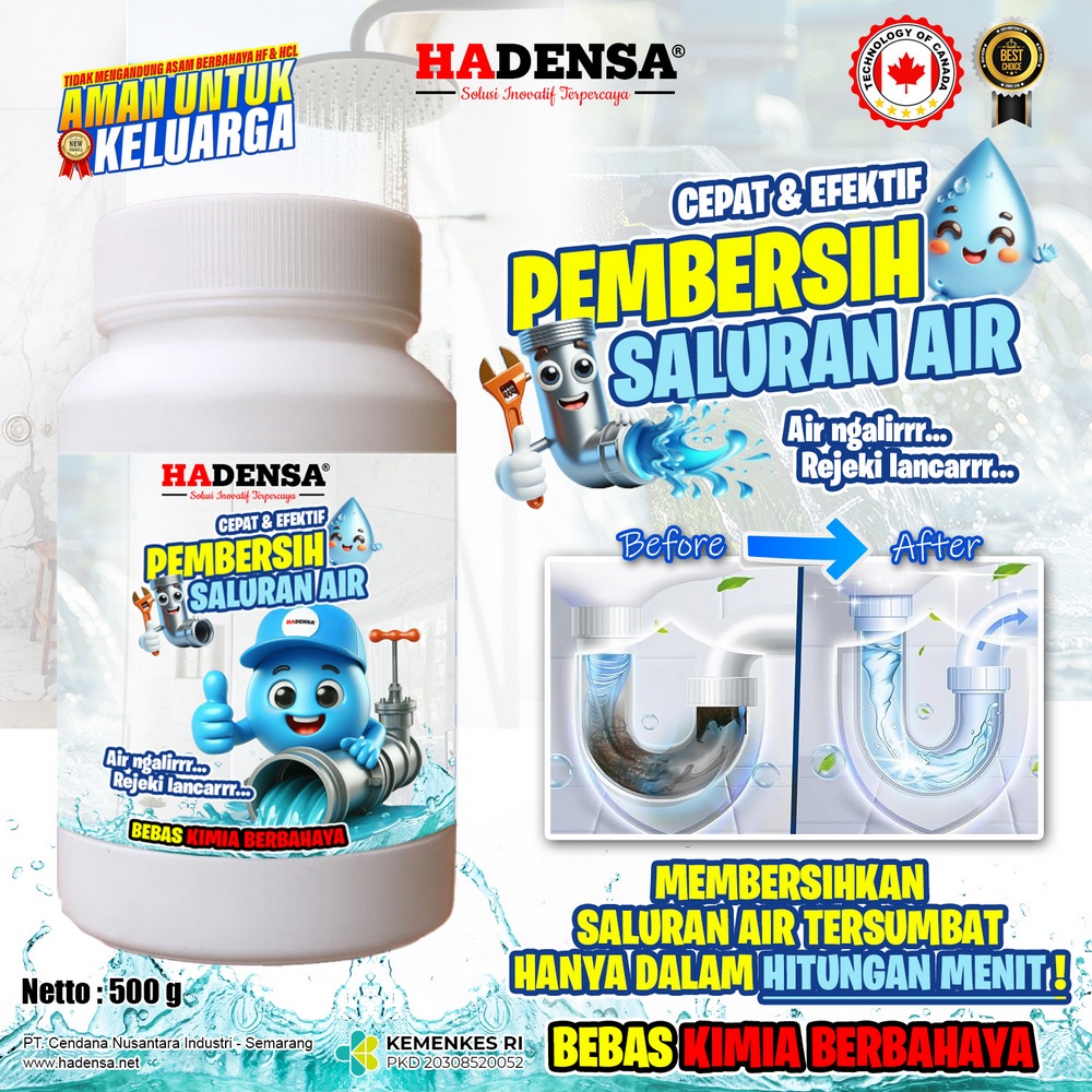 Pembersih Saluran Air (Wastafel, Floor Drain, Kamar Mandi, dll) Yang Mampet